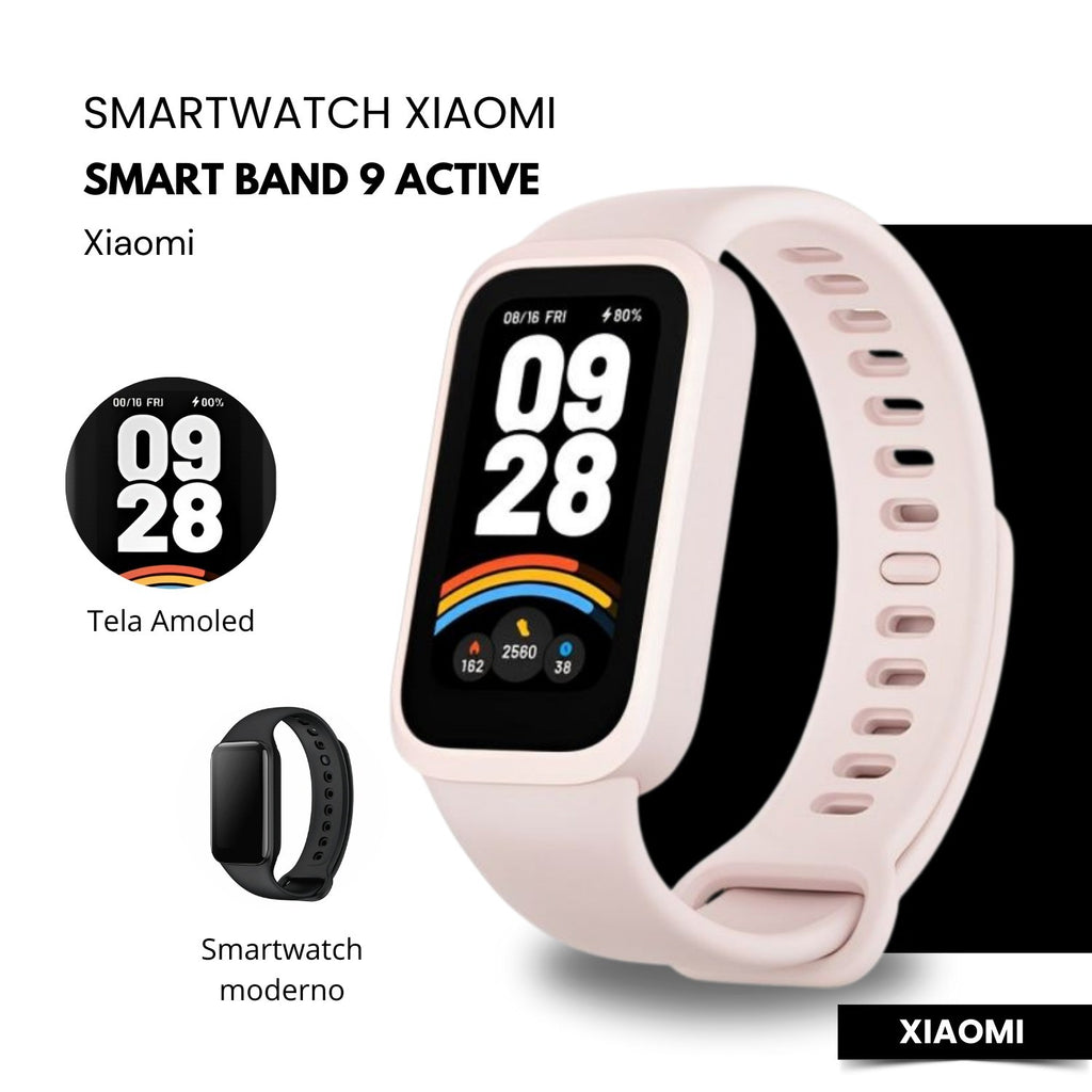 Smartwatch Xiaomi Smart Band 9 Active 1.47 Polegadas 60Hz Bluetooth 5.3 Resistên