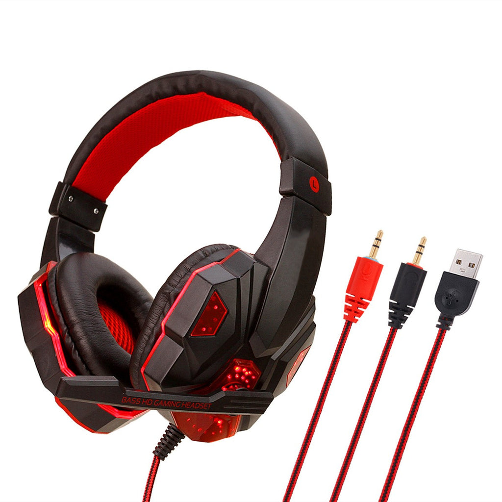Fone De Ouvido Headset Gamer Soyto Sy 830MV VERMELHO