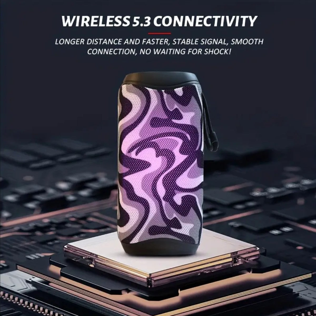 AUDIOBOP - Caixa de Som Alto-falante estéreo sem fio portátil recém-atualizado c