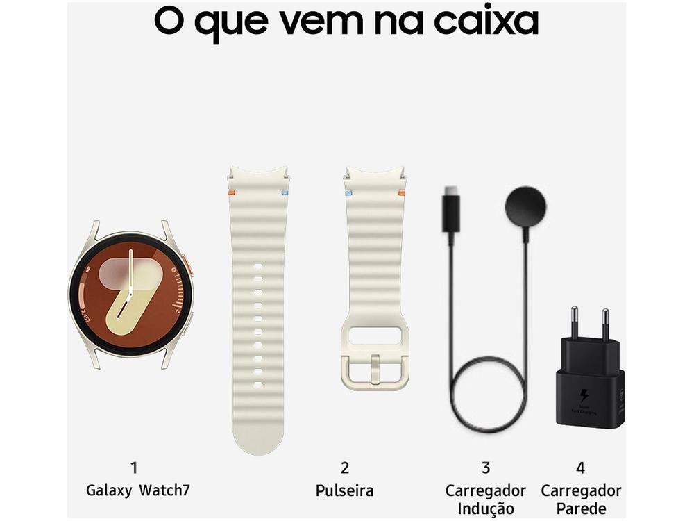 Smartwatch Samsung Galaxy Watch7 40mm Creme 32GB Bluetooth