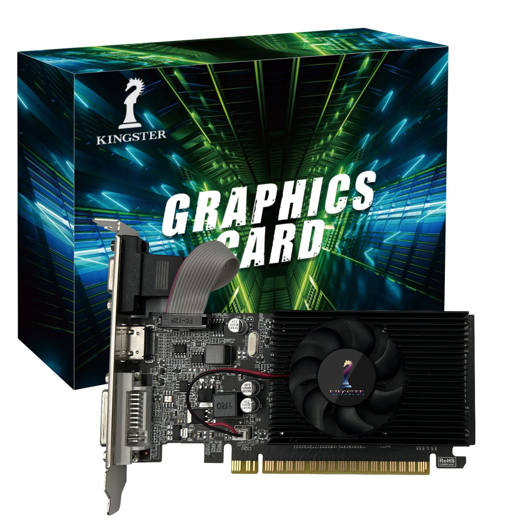 GT210 Placa de vídeo gráfica, 1GB, PCIE X16 2.0, NVIDIA DDR3, VGA HD DVI, 64Bit,