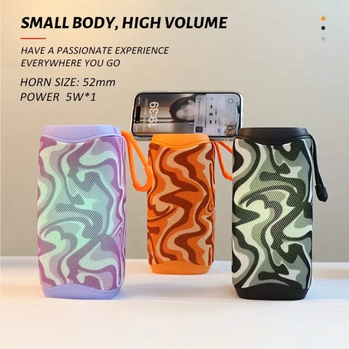 AUDIOBOP - Caixa de Som Alto-falante estéreo sem fio portátil recém-atualizado c