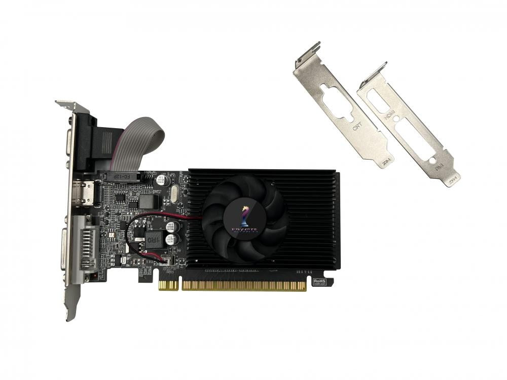 GT210 Placa de vídeo gráfica, 1GB, PCIE X16 2.0, NVIDIA DDR3, VGA HD DVI, 64Bit,