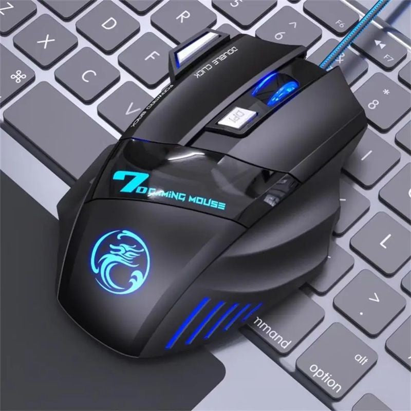 Mouse Gamer x7 botão retroiluminado mouse ergonômico 5500 dpi ajustável