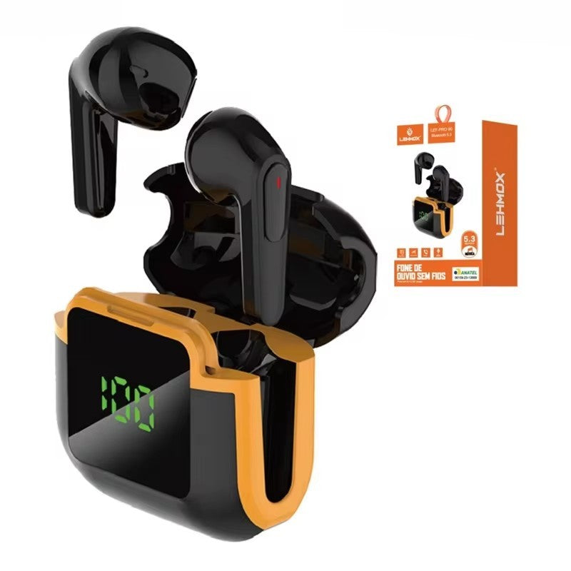 Fones De Ouvido Sem Fio Com Display LED, Bluetooth 5.3, Fone De Ouvido