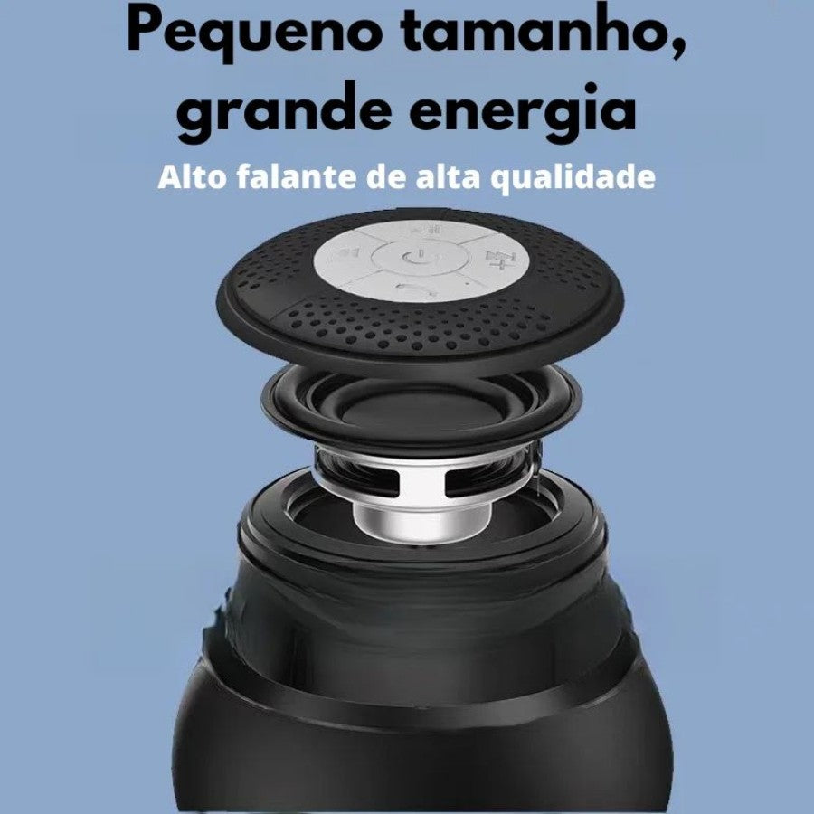 KTS-1337 KIMISO Caixa de Som Portátil Sem Fio Recarregável com Luz RGB Bluetooth