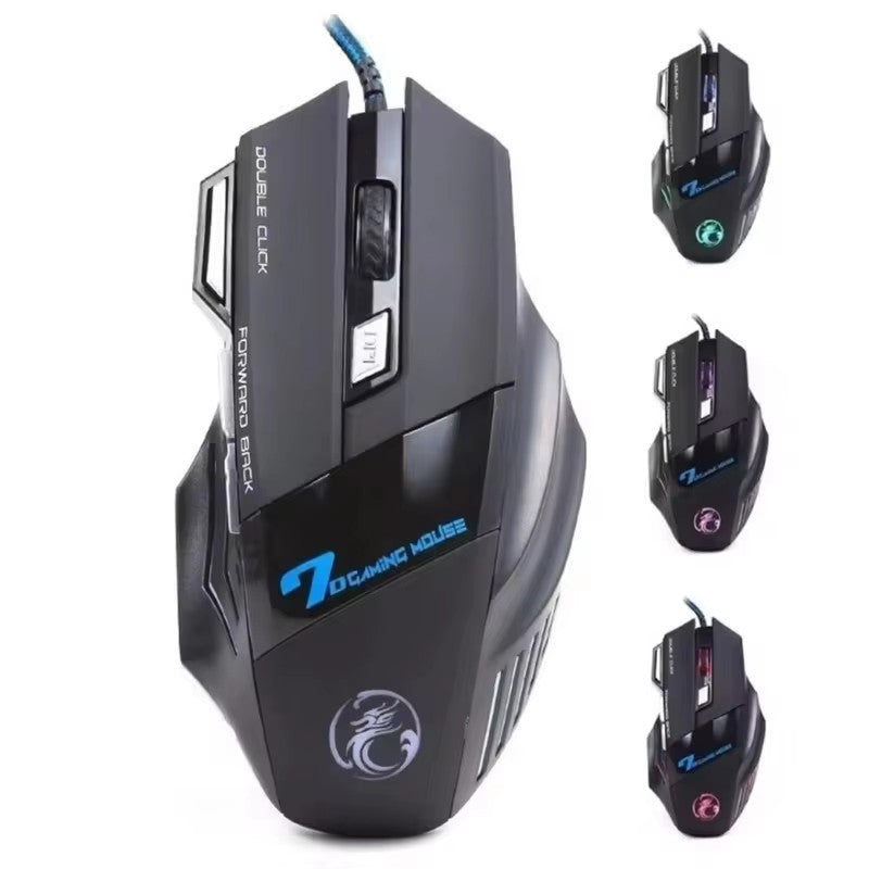 Mouse Gamer x7 botão retroiluminado mouse ergonômico 5500 dpi ajustável