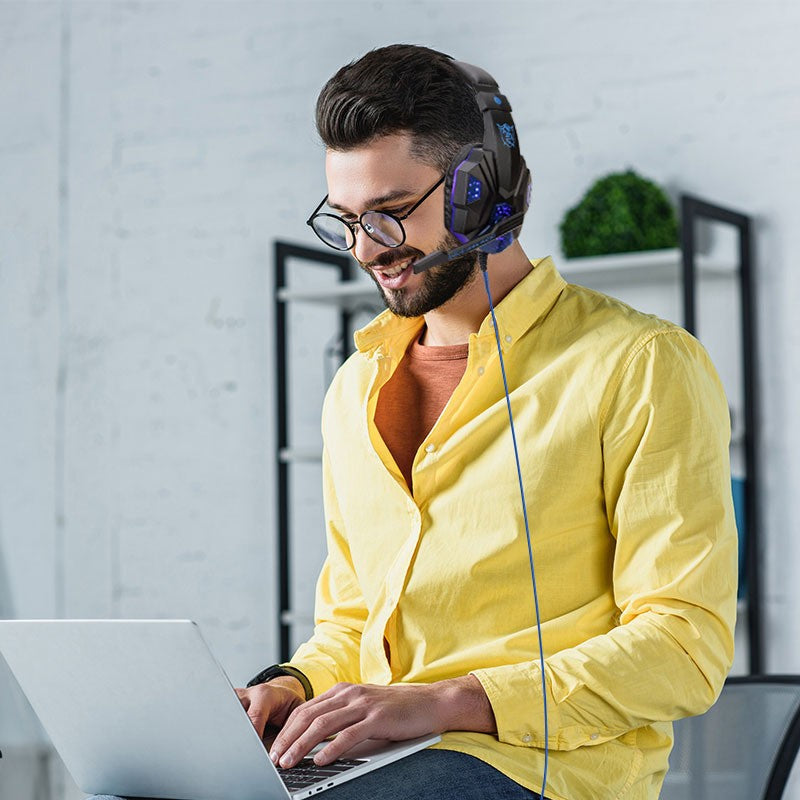 Fone De Ouvido Headset Gamer Soyto Sy 830MV VERMELHO