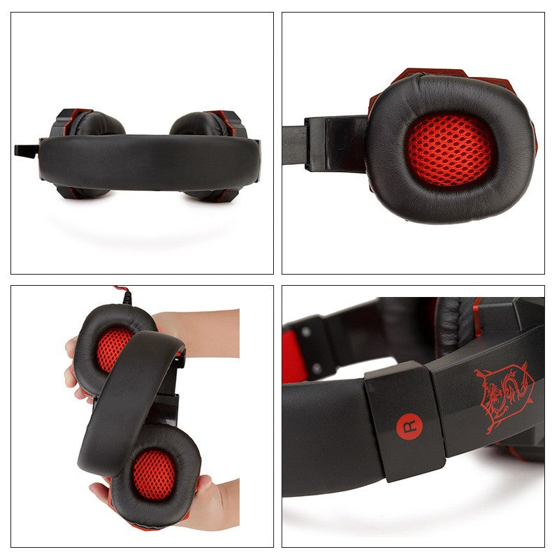 Fone De Ouvido Headset Gamer Soyto Sy 830MV VERMELHO