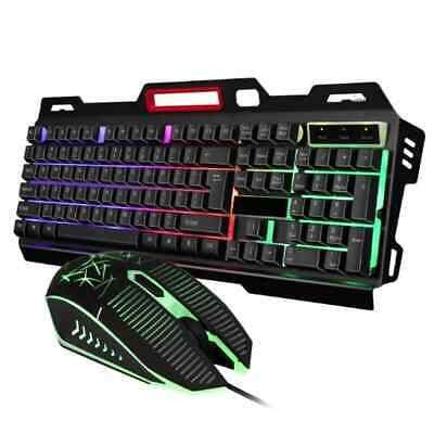 kit Teclado + Mouse Gamer Retroiluminado Mecânico Gamer Led Rgb Óptico M800