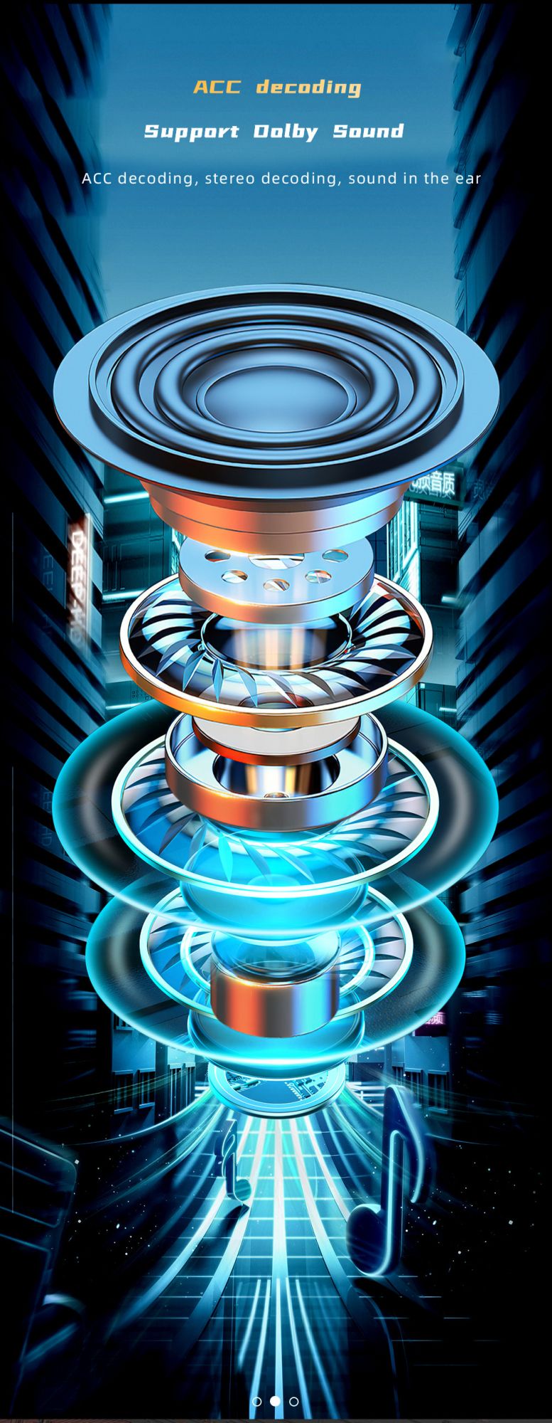 Fones De Ouvido Sem Fio Com Display LED, Bluetooth 5.3, Fone De Ouvido