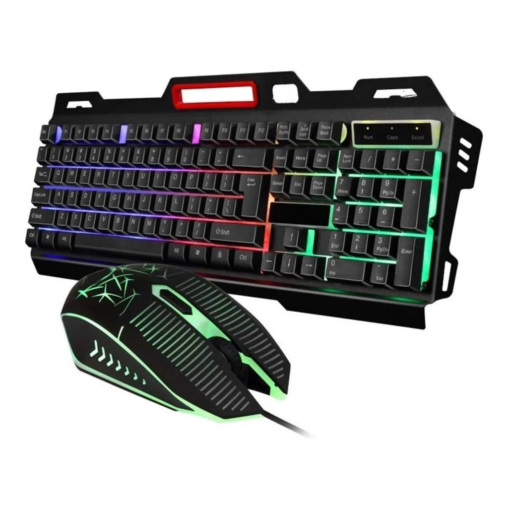 kit Teclado + Mouse Gamer Retroiluminado Mecânico Gamer Led Rgb Óptico M800