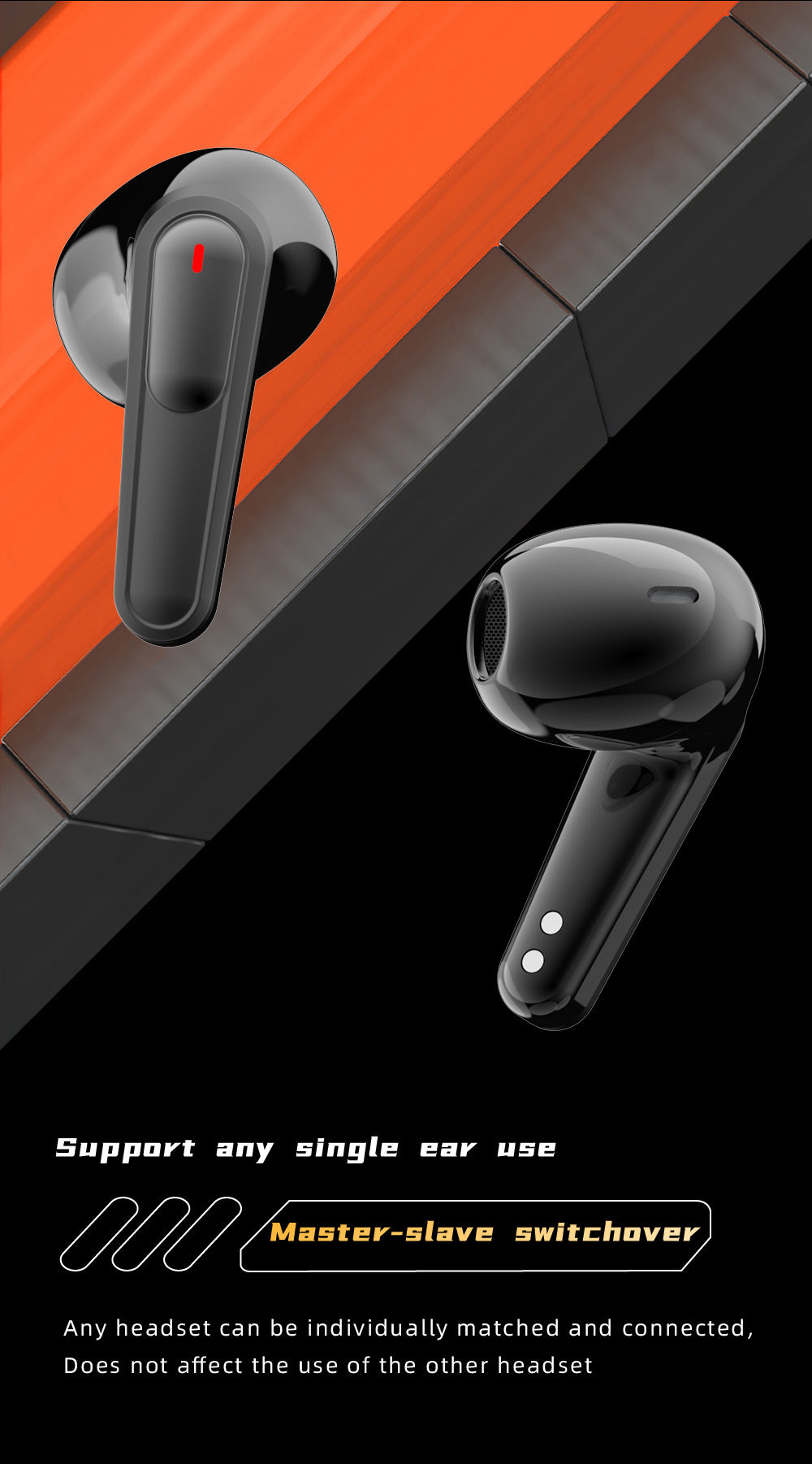 Fones De Ouvido Sem Fio Com Display LED, Bluetooth 5.3, Fone De Ouvido