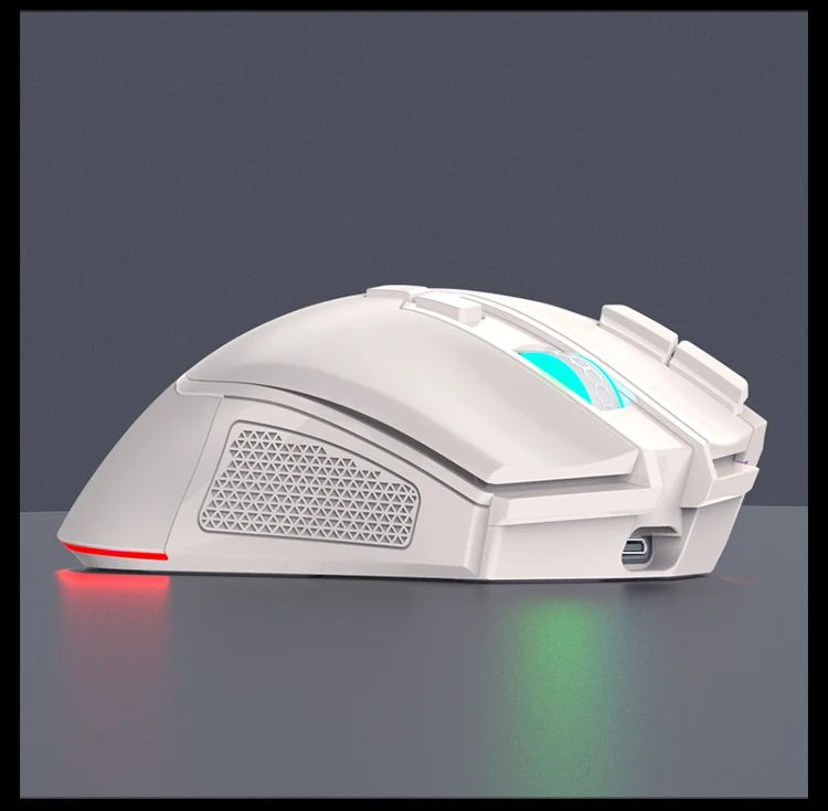 Novo rgb recarregável sem fio mouse para jogos computador e notebook