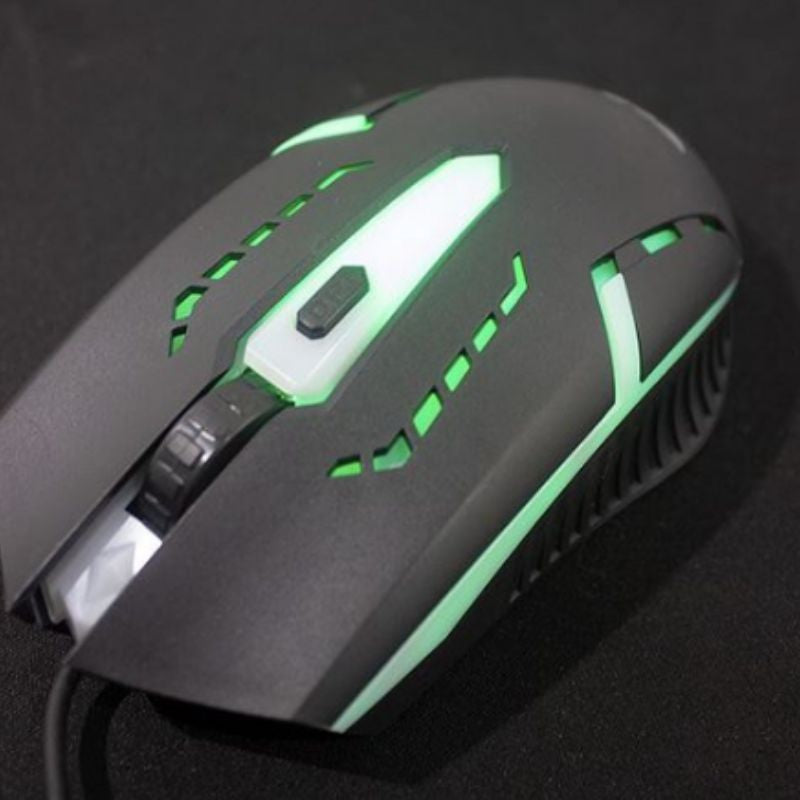 Mouse Com Fio Gamer USB Led RGB DPI-1600-2400-3200