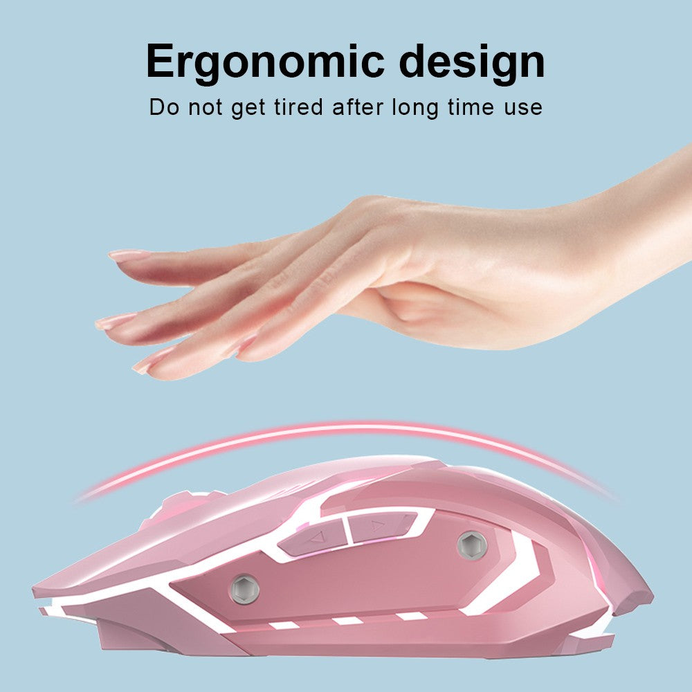 Mouse gamer recarregável 2.4gwireless bluetooth mouse mudo mouse ergonômico