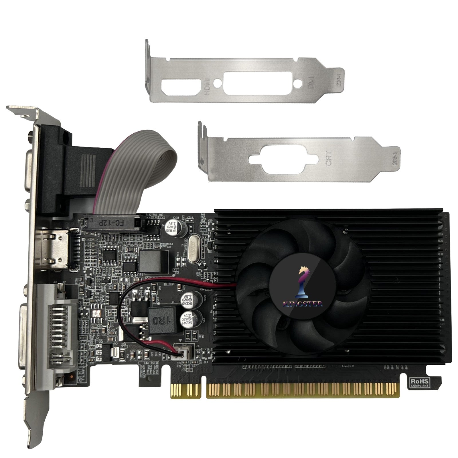 GT210 Placa de vídeo gráfica, 1GB, PCIE X16 2.0, NVIDIA DDR3, VGA HD DVI, 64Bit,