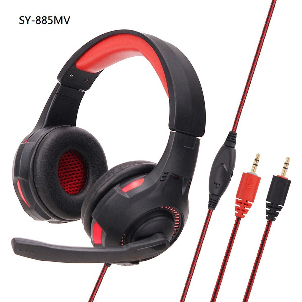 FONE DE OUVIDO HEADSET GAMER SOYTO SY885 com led cor:Vermelho