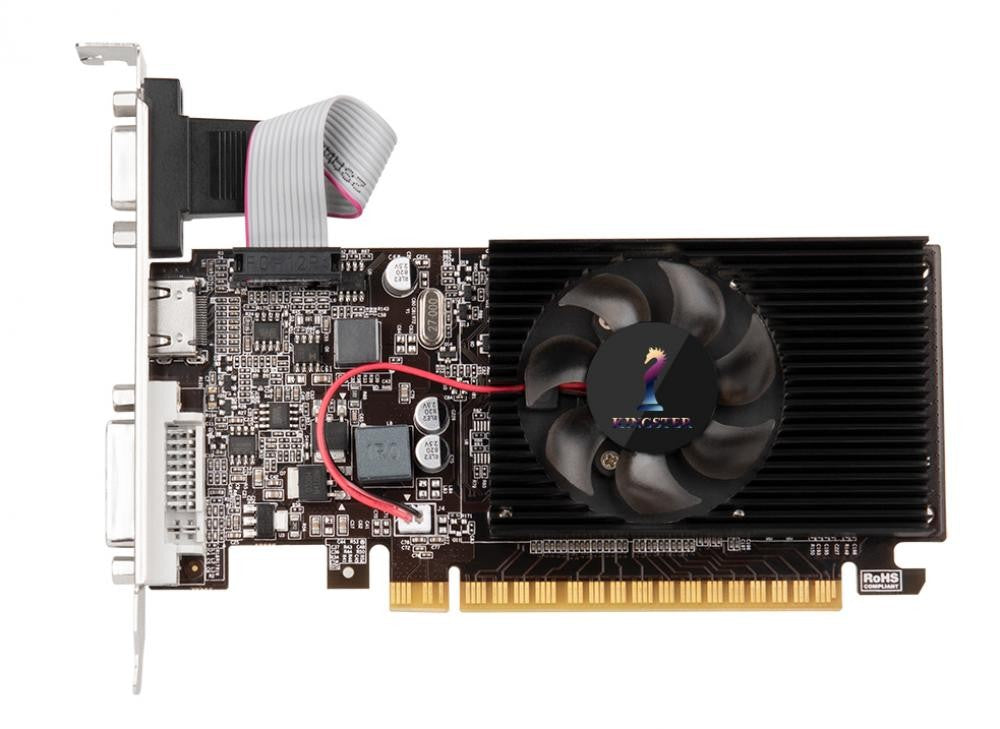 GT210 Placa de vídeo gráfica, 1GB, PCIE X16 2.0, NVIDIA DDR3, VGA HD DVI, 64Bit,