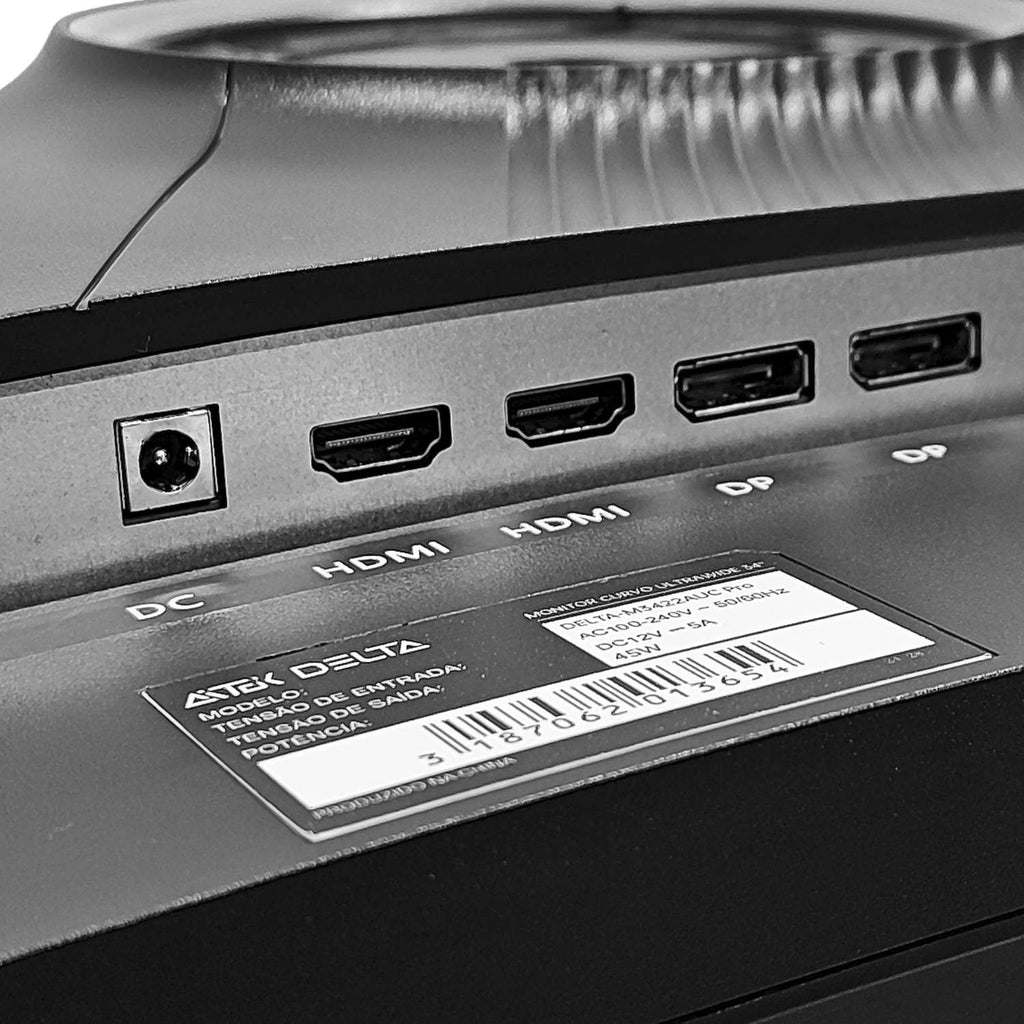 Monitor Ultra Wide 34 WQHD 165Hz Curvo 1500R Painel VA 1ms Para PC Gamer Edição