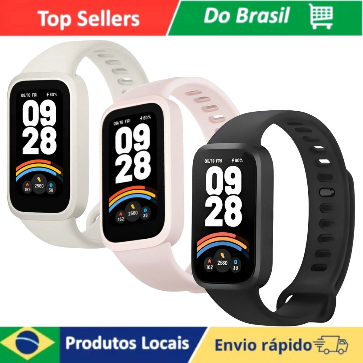 Smartwatch Xiaomi Smart Band 9 Active 1.47 Polegadas 60Hz Bluetooth 5.3 Resistên