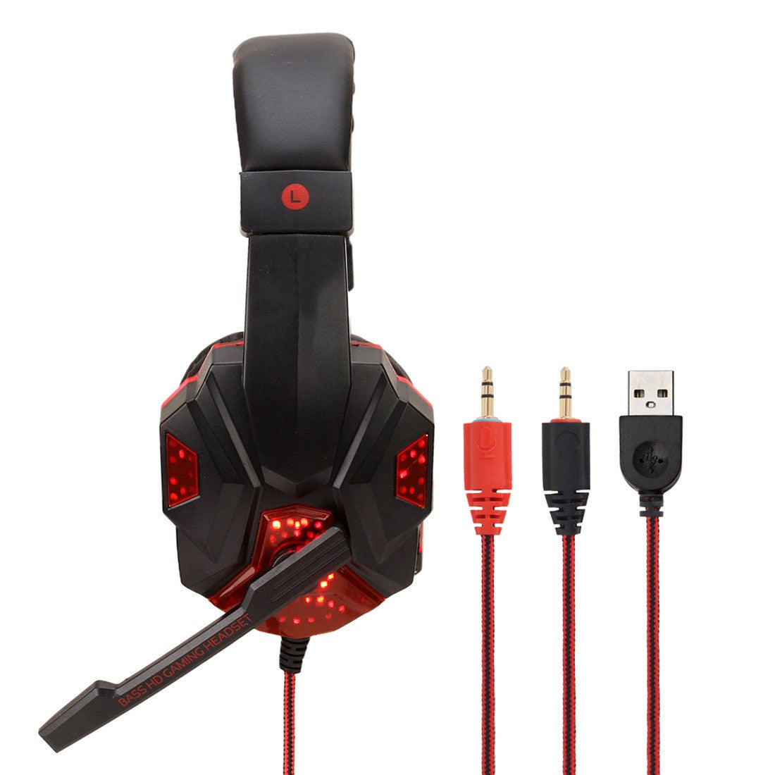 Fone De Ouvido Headset Gamer Soyto Sy 830MV VERMELHO