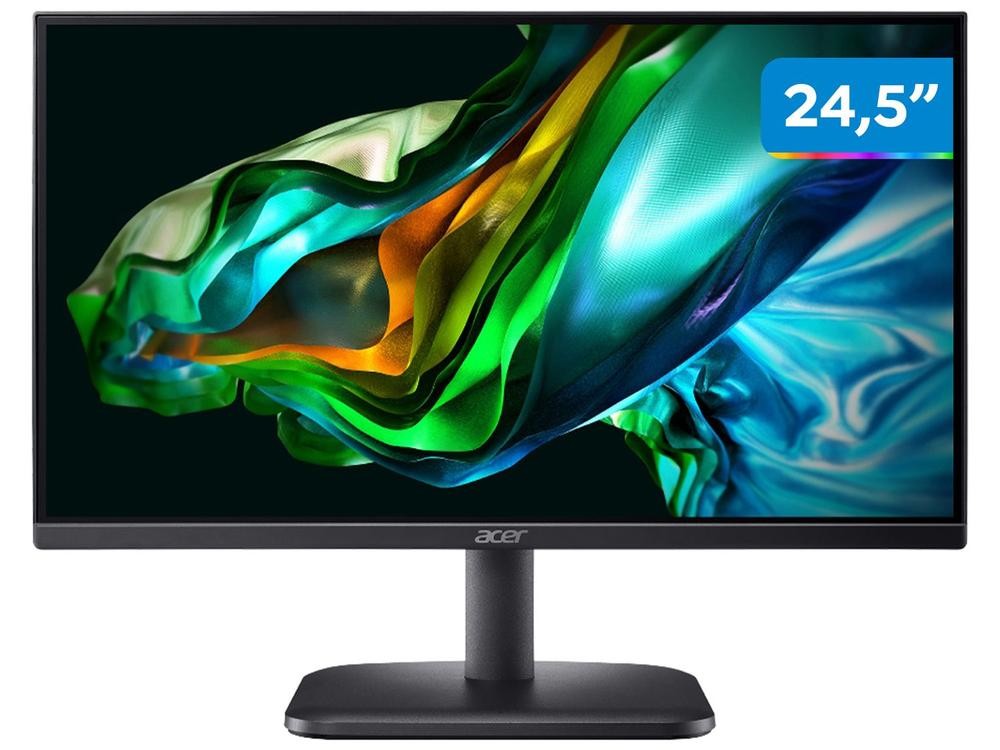 Monitor Gamer 100Hz 1ms Acer Série EK1 EK251Q Ebi 24,5" Full HD IPS HDMI