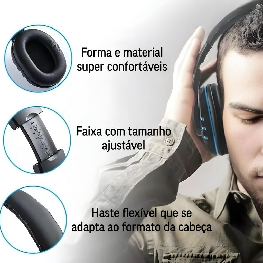 Fone Headset Gamer Com Fio Conector P3 E USB B-Max BM-216