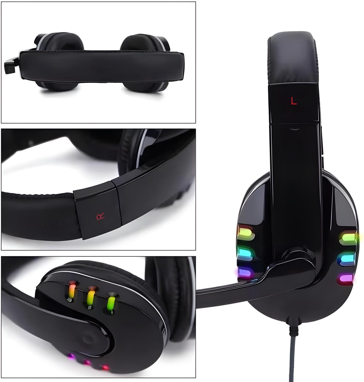 Fone Headset Gamer Com Fio Conector P3 E USB B-Max BM-216