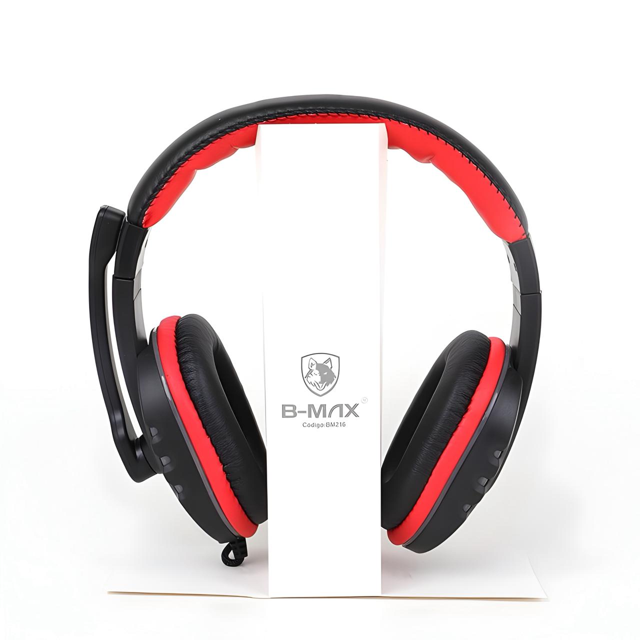 Fone Headset Gamer Com Fio Conector P3 E USB B-Max BM-216